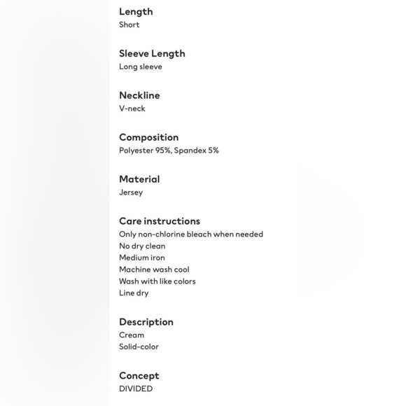 🏷️3 for $30 sale!🏷️ 🆕NWOT Women’s H & M cream colored open tie cardigan. - Picture 7 of 9